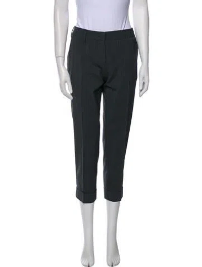 Pre-owned Prada Vintage Straight Leg Pants In Gray