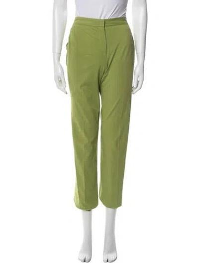 Pre-owned Prada Vintage Straight Leg Pants In Green