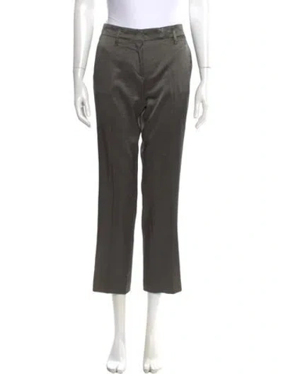 Pre-owned Prada Vintage Straight Leg Pants In Green