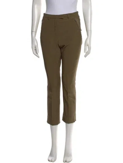 Pre-owned Prada Vintage Straight Leg Pants In Green