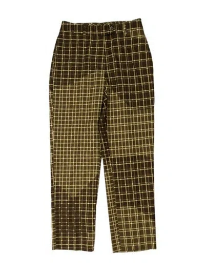 Pre-owned Prada Vintage Straight Leg Pants In Green