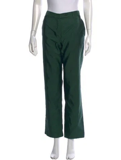 Pre-owned Prada Vintage Straight Leg Pants In Green