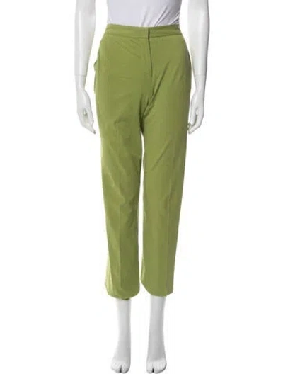 Pre-owned Prada Vintage Straight Leg Pants In Green