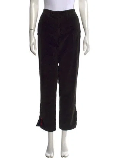 Pre-owned Prada Vintage Straight Leg Pants In Green