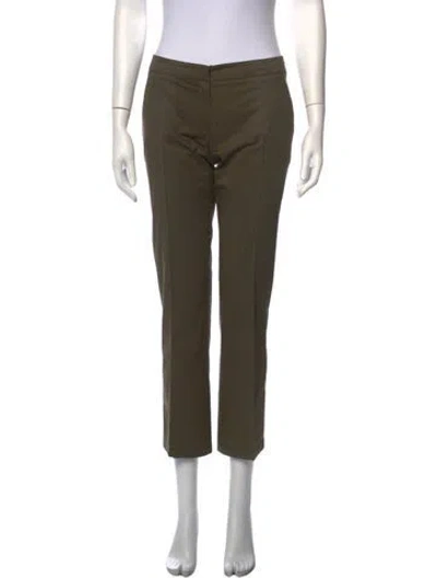 Pre-owned Prada Vintage Straight Leg Pants In Green