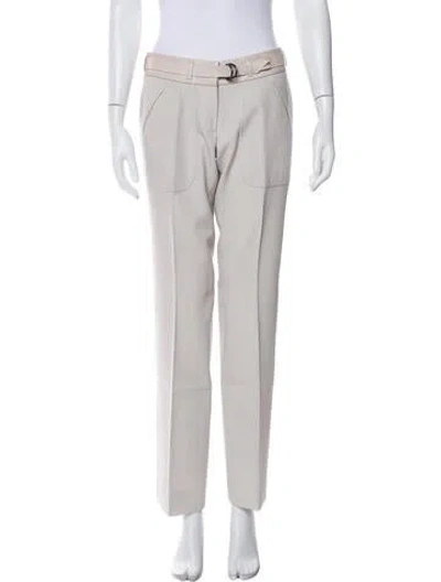 Pre-owned Prada Vintage Straight Leg Pants In Neutral