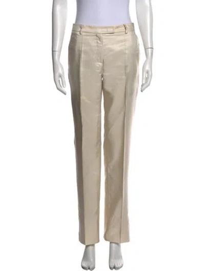 Pre-owned Prada Vintage Straight Leg Pants In Neutrals