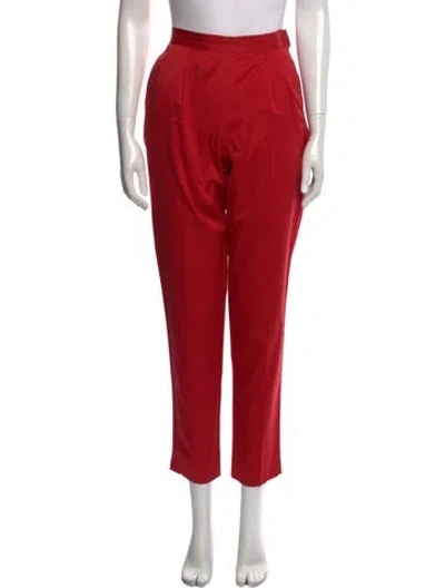 Pre-owned Prada Vintage Straight Leg Pants In Red