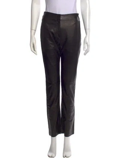 Pre-owned Prada Vintage Straight Leg Pants W/ Tags In Brown