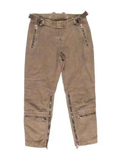 Pre-owned Prada Vintage Straight Leg Pants W/ Tags In Neutral