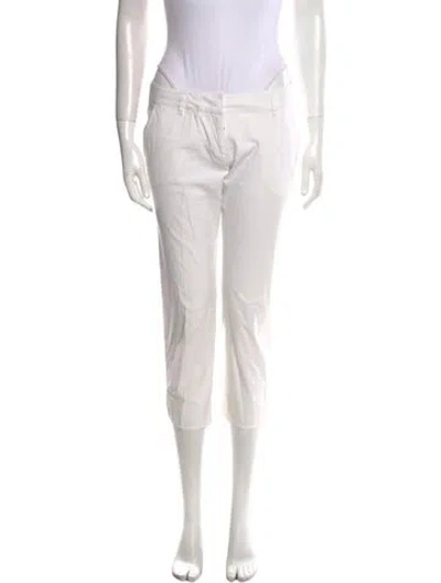 Pre-owned Prada Vintage Straight Leg Pants In White