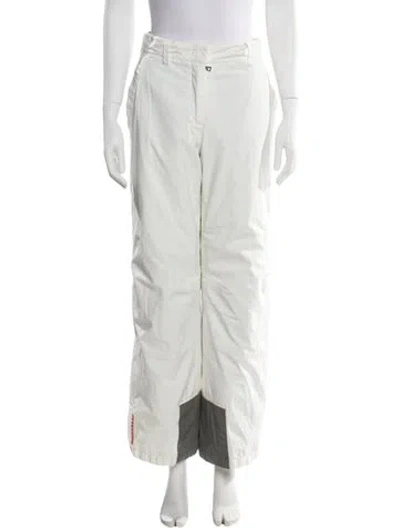 Pre-owned Prada Vintage Straight Leg Pants In White