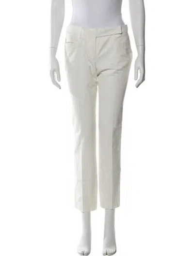 Pre-owned Prada Vintage Straight Leg Pants In White