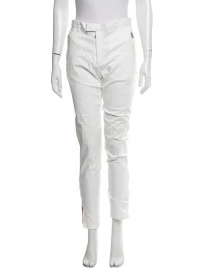 Pre-owned Prada Vintage Straight Leg Pants In White