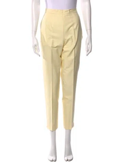 Pre-owned Prada Vintage Straight Leg Pants In Yellow