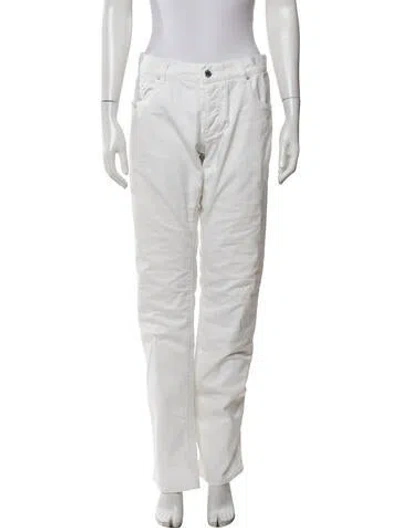 Pre-owned Prada Vintage Straight-leg Jeans In White