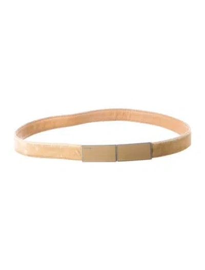 Pre-owned Prada Vintage Suede Waist Belt In Neutral
