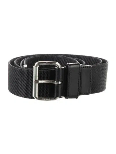 Pre-owned Prada Vintage Waist Belt In Black