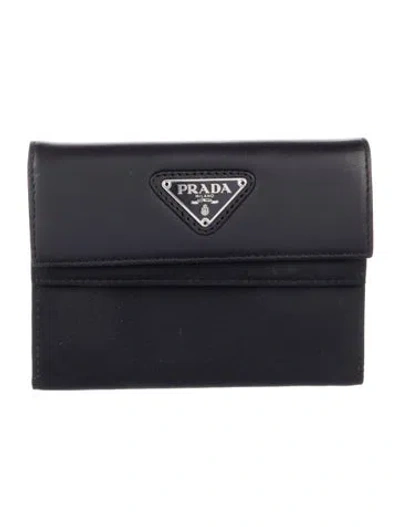 Pre-owned Prada Vintage Wallet In Black