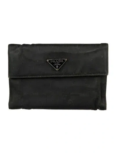 Pre-owned Prada Vintage Wallet In Black