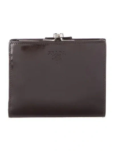 Pre-owned Prada Vintage Wallet In Brown