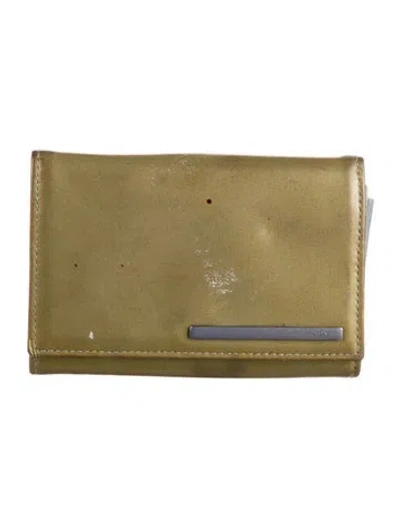 Pre-owned Prada Vintage Wallet In Green