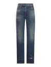 Prada Vintage Wash Jeans In Blue