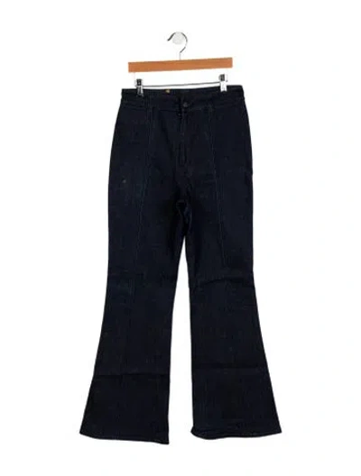 Pre-owned Prada Vintage Wide Leg Jeans In Blue