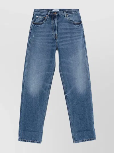 PRADA VINTAGE WIDE LEG JEANS WITH USED FINISH