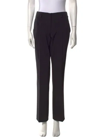 Pre-owned Prada Vintage Wide Leg Pants In Black