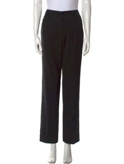 Pre-owned Prada Vintage Wide Leg Pants In Black