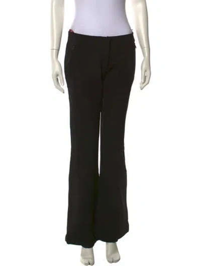 Pre-owned Prada Vintage Wide Leg Pants In Black