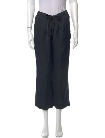 Pre-owned Prada Vintage Wide Leg Pants In Black