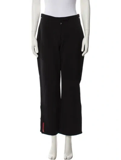 Pre-owned Prada Vintage Wide Leg Pants In Black