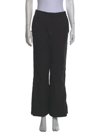 Pre-owned Prada Vintage Wide Leg Pants In Black