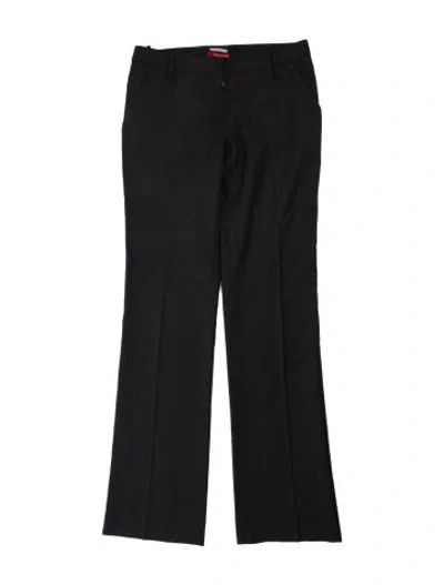 Pre-owned Prada Vintage Wide Leg Pants In Black