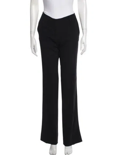Pre-owned Prada Vintage Wide Leg Pants In Black