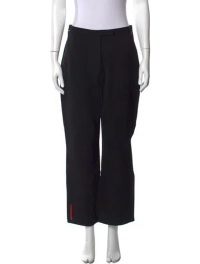 Pre-owned Prada Vintage Wide Leg Pants In Black