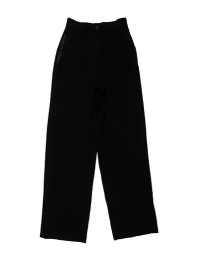 Pre-owned Prada Vintage Wide Leg Pants In Black