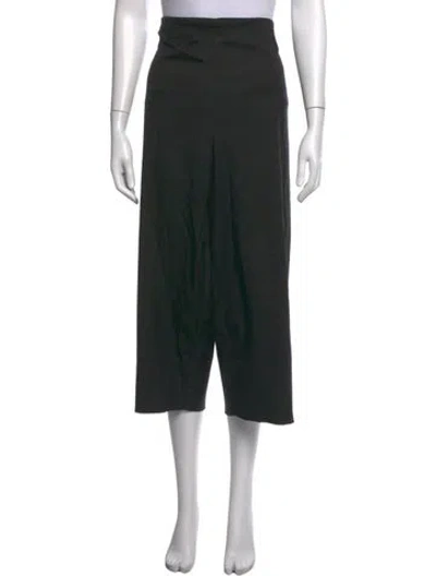 Pre-owned Prada Vintage Wide Leg Pants In Black