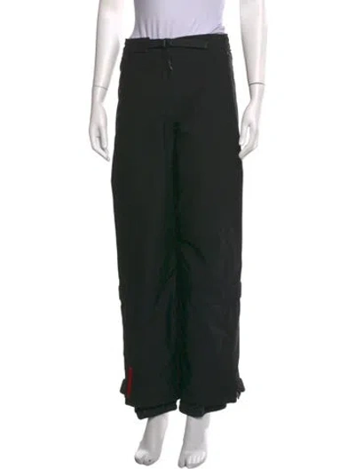 Pre-owned Prada Vintage Wide Leg Pants In Black