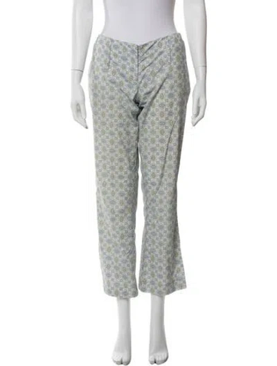 Pre-owned Prada Vintage Wide Leg Pants In Blue
