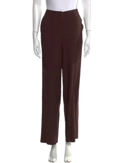 Pre-owned Prada Vintage Wide Leg Pants In Brown