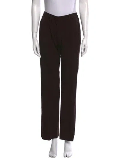 Pre-owned Prada Vintage Wide Leg Pants In Brown