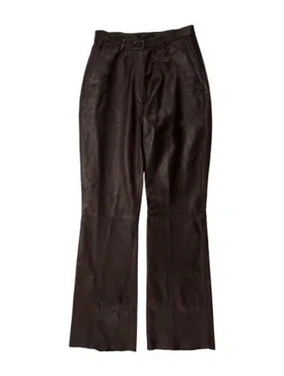 Pre-owned Prada Vintage Wide Leg Pants In Brown