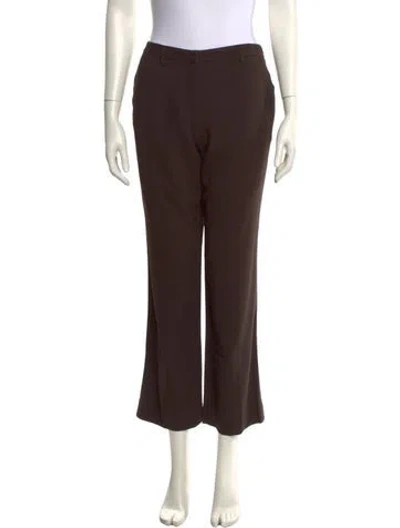 Pre-owned Prada Vintage Wide Leg Pants In Brown