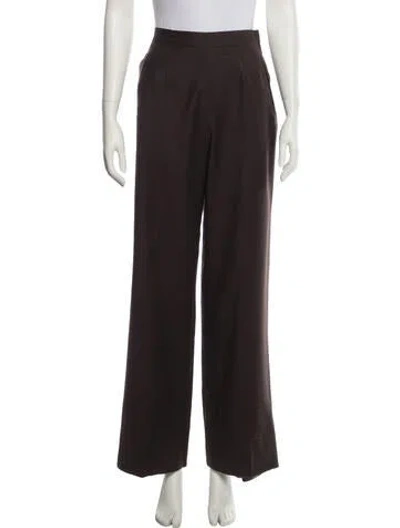 Pre-owned Prada Vintage Wide Leg Pants In Brown