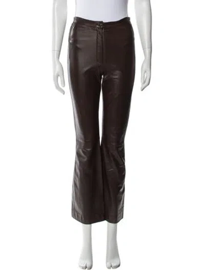 Pre-owned Prada Vintage Wide Leg Pants In Brown