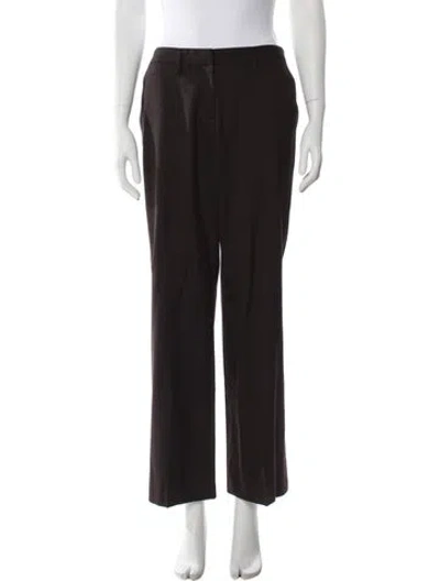 Pre-owned Prada Vintage Wide Leg Pants In Brown