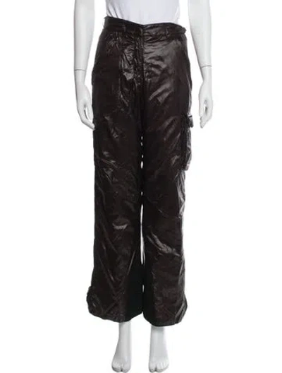 Pre-owned Prada Vintage Wide Leg Pants In Brown